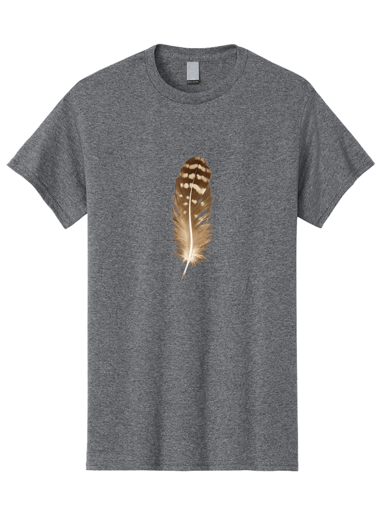Brown-Feather Men'S Graphic Tee, 100% Cotton, Comfortable Casual Summer Wear, Machine Washable, Vintage Camera, Old Camera, Antique Camera, Black Camera, Classic Photography, Photography Equipment, Nostalgic Device, Film Camera, Camera Art Bai605