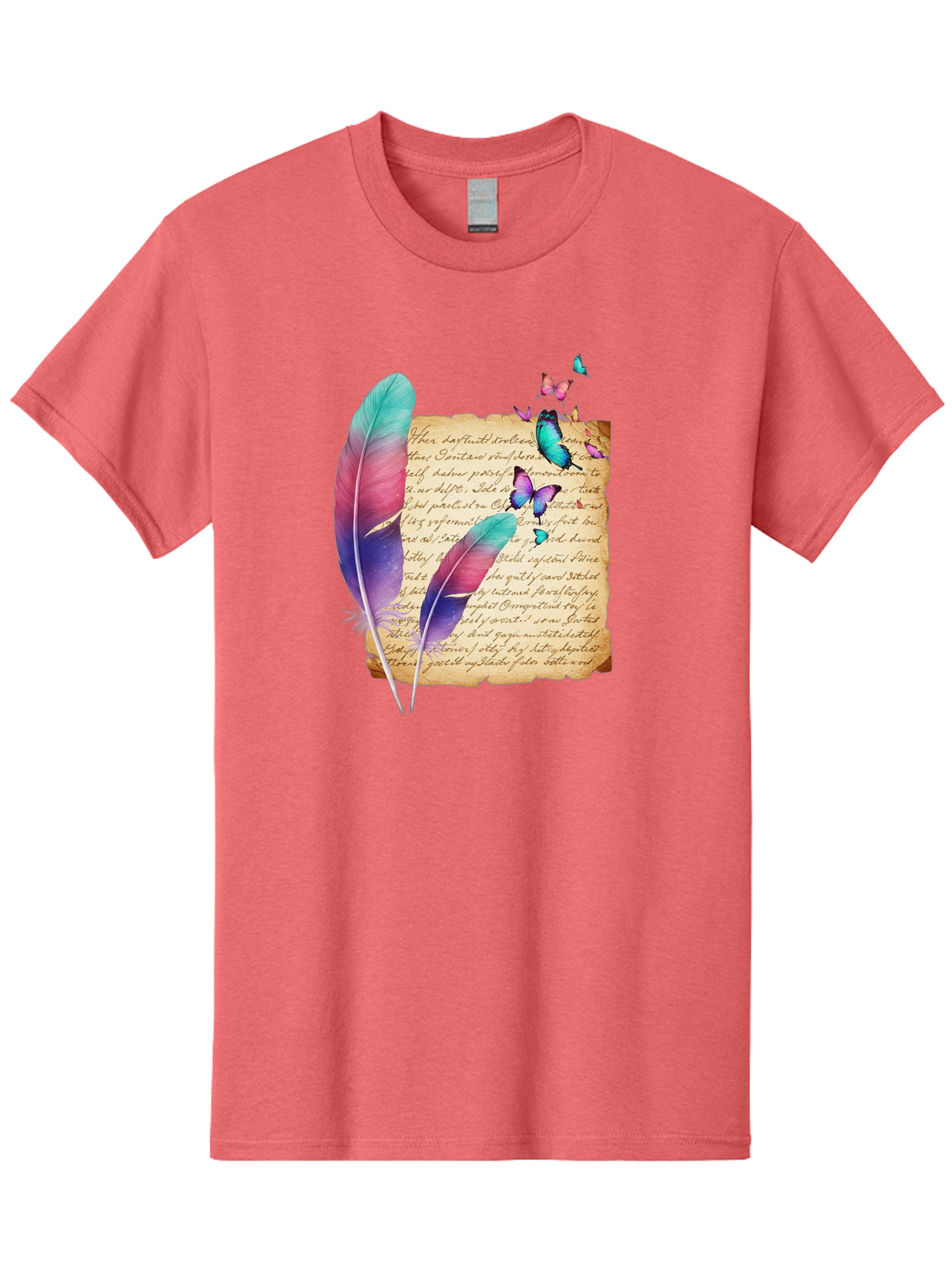 Butterflies-Quill Men'S Graphic Tee, 100% Cotton, Comfortable Casual Summer Wear, Machine Washable, Vintage Camera, Old Camera, Antique Camera, Black Camera, Classic Photography, Photography Equipment, Nostalgic Device, Film Camera, Camera Art Bai607