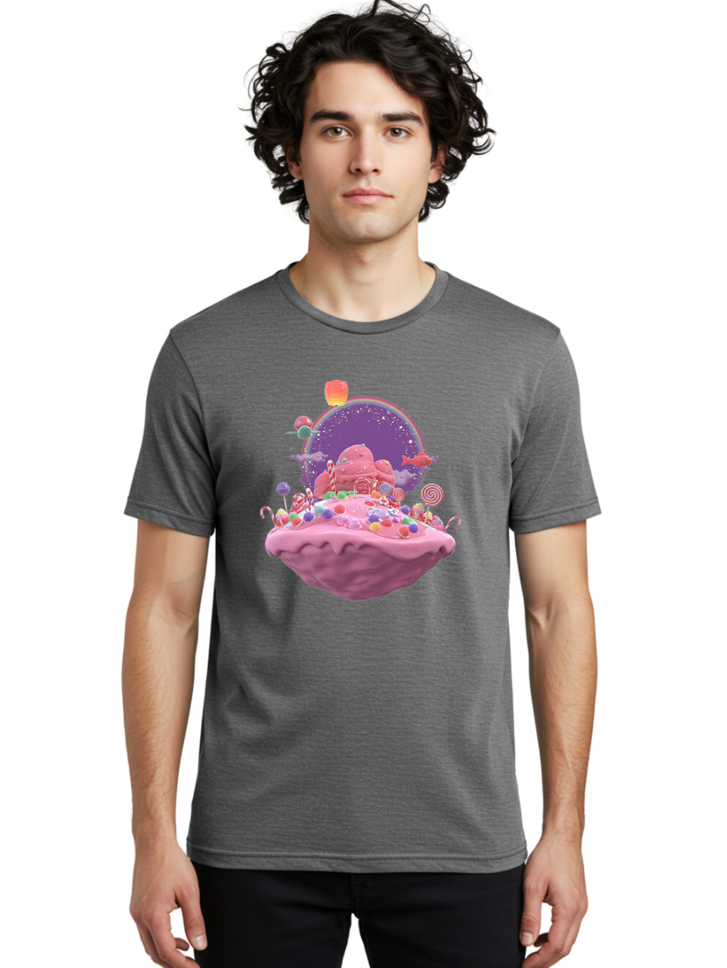 Candyland-Dessert Men'S Graphic Tee, 100% Cotton, Comfortable Casual Summer Wear, Machine Washable, Vintage Camera, Old Camera, Antique Camera, Black Camera, Classic Photography, Photography Equipment, Nostalgic Device, Film Camera, Camera Art Bai611