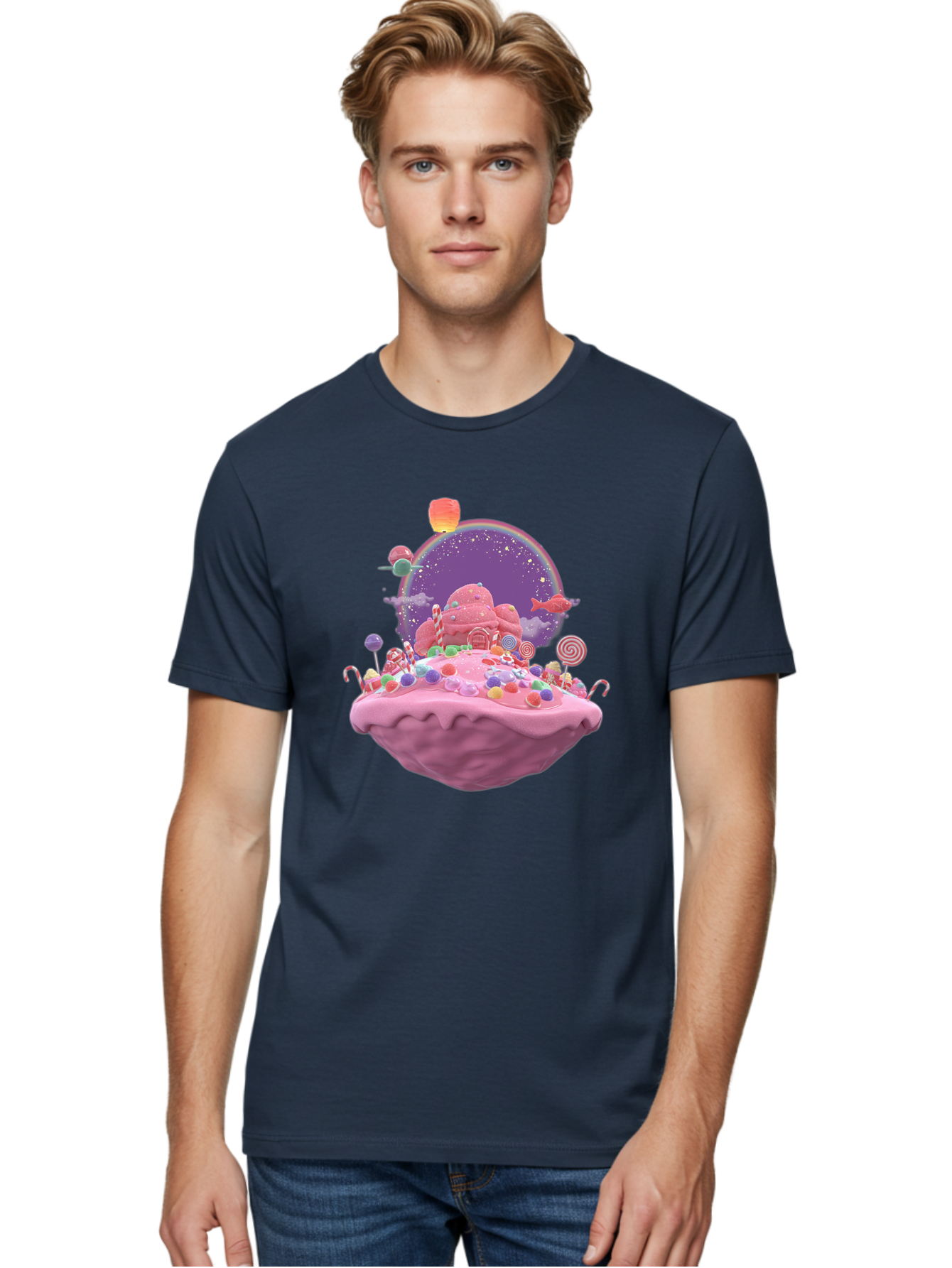 Candyland-Dessert Men'S Graphic Tee, 100% Cotton, Comfortable Casual Summer Wear, Machine Washable, Vintage Camera, Old Camera, Antique Camera, Black Camera, Classic Photography, Photography Equipment, Nostalgic Device, Film Camera, Camera Art Bai611