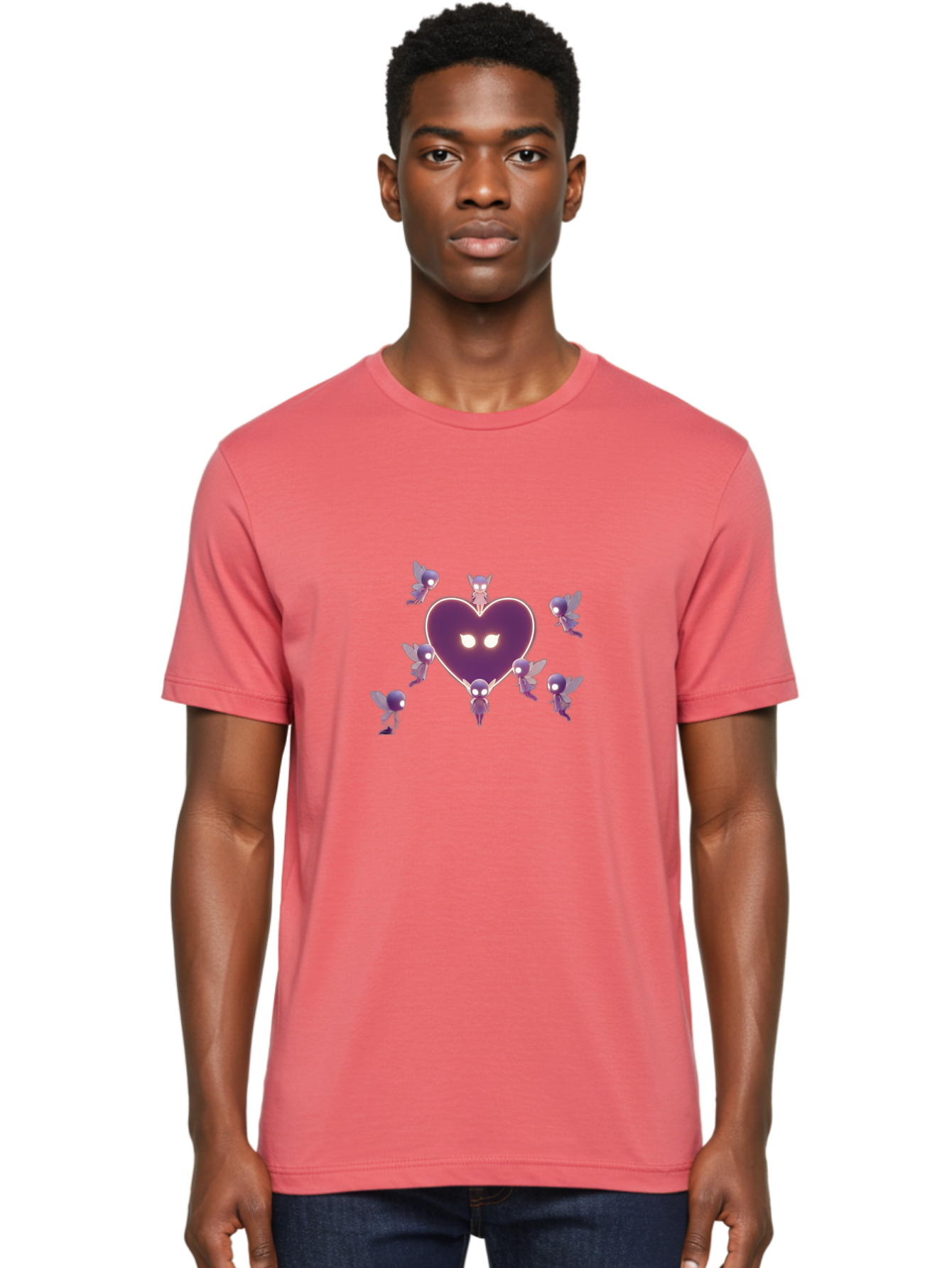 Cartoon-Characters-Heart-Cupid Men'S Graphic Tee, 100% Cotton, Comfortable Casual Summer Wear, Machine Washable, Vintage Camera, Old Camera, Antique Camera, Black Camera, Classic Photography, Photography Equipment, Nostalgic Device, Bai612