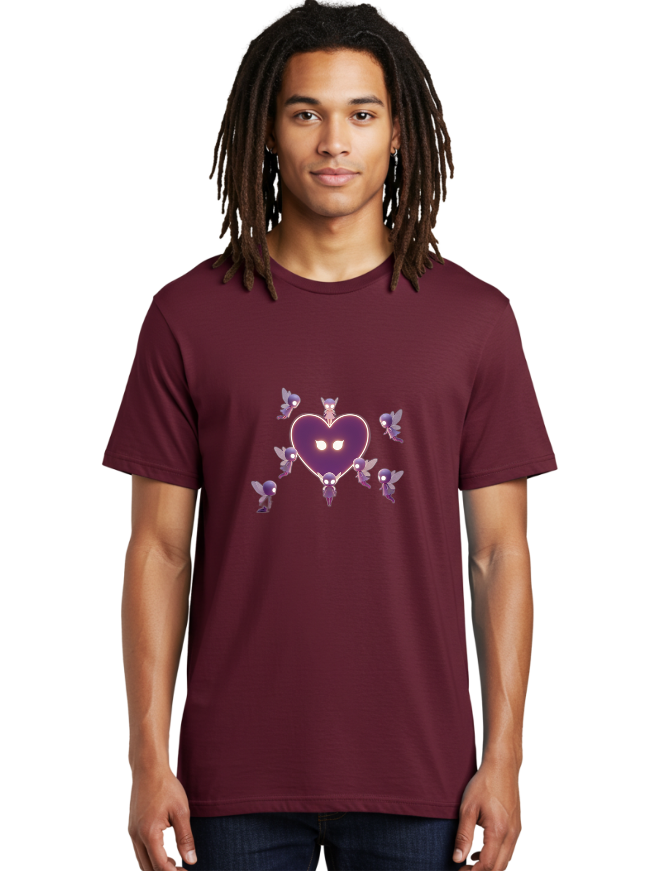 Cartoon-Characters-Heart-Cupid Men'S Graphic Tee, 100% Cotton, Comfortable Casual Summer Wear, Machine Washable, Vintage Camera, Old Camera, Antique Camera, Black Camera, Classic Photography, Photography Equipment, Nostalgic Device, Bai612