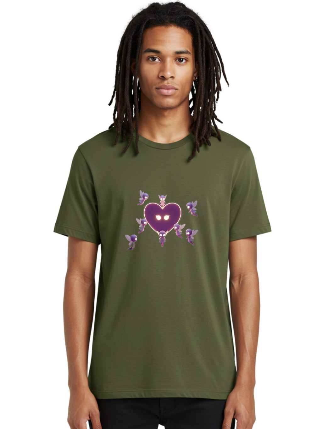 Cartoon-Characters-Heart-Cupid Men'S Graphic Tee, 100% Cotton, Comfortable Casual Summer Wear, Machine Washable, Vintage Camera, Old Camera, Antique Camera, Black Camera, Classic Photography, Photography Equipment, Nostalgic Device, Bai612