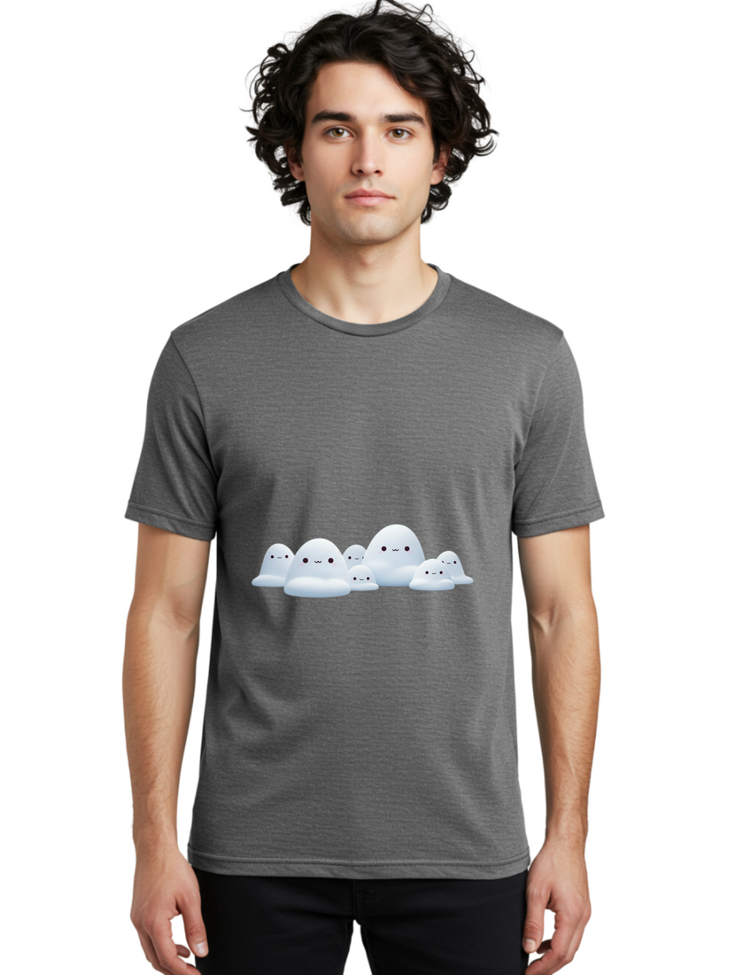 Cartoon-Ghosts Men'S Graphic Tee, 100% Cotton, Comfortable Casual Summer Wear, Machine Washable, Vintage Camera, Old Camera, Antique Camera, Black Camera, Classic Photography, Photography Equipment, Nostalgic Device, Film Camera, Camera Art Bai613