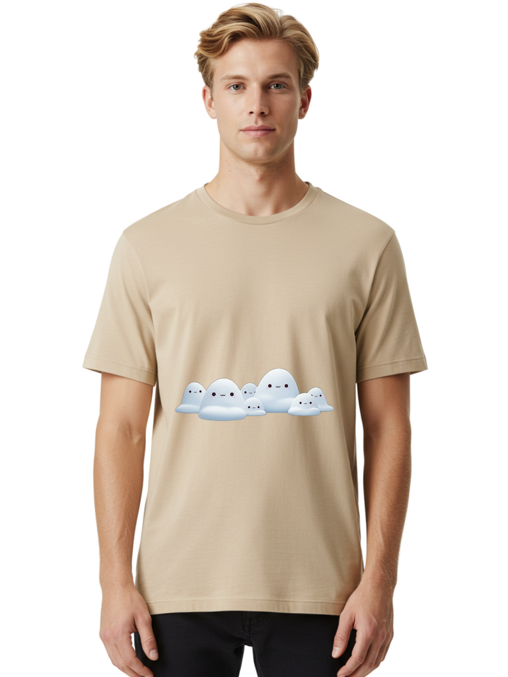 Cartoon-Ghosts Men'S Graphic Tee, 100% Cotton, Comfortable Casual Summer Wear, Machine Washable, Vintage Camera, Old Camera, Antique Camera, Black Camera, Classic Photography, Photography Equipment, Nostalgic Device, Film Camera, Camera Art Bai613