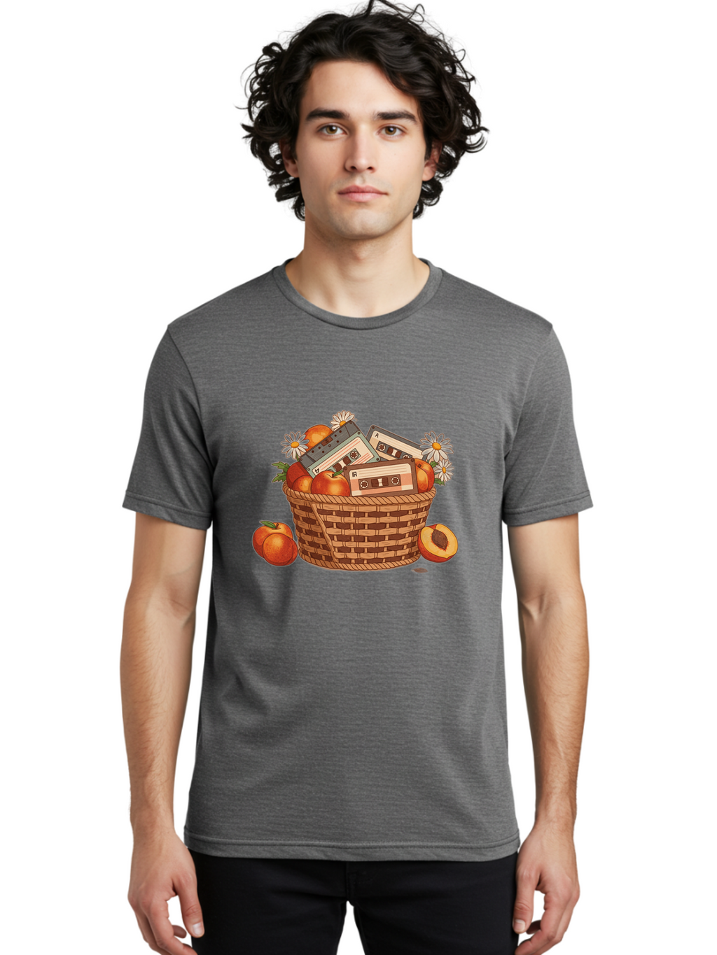 Cassettes-And-Peaches Men'S Graphic Tee, 100% Cotton, Comfortable Casual Summer Wear, Machine Washable, Vintage Camera, Old Camera, Antique Camera, Black Camera, Classic Photography, Photography Equipment, Nostalgic Device, Film Camera, Bai615