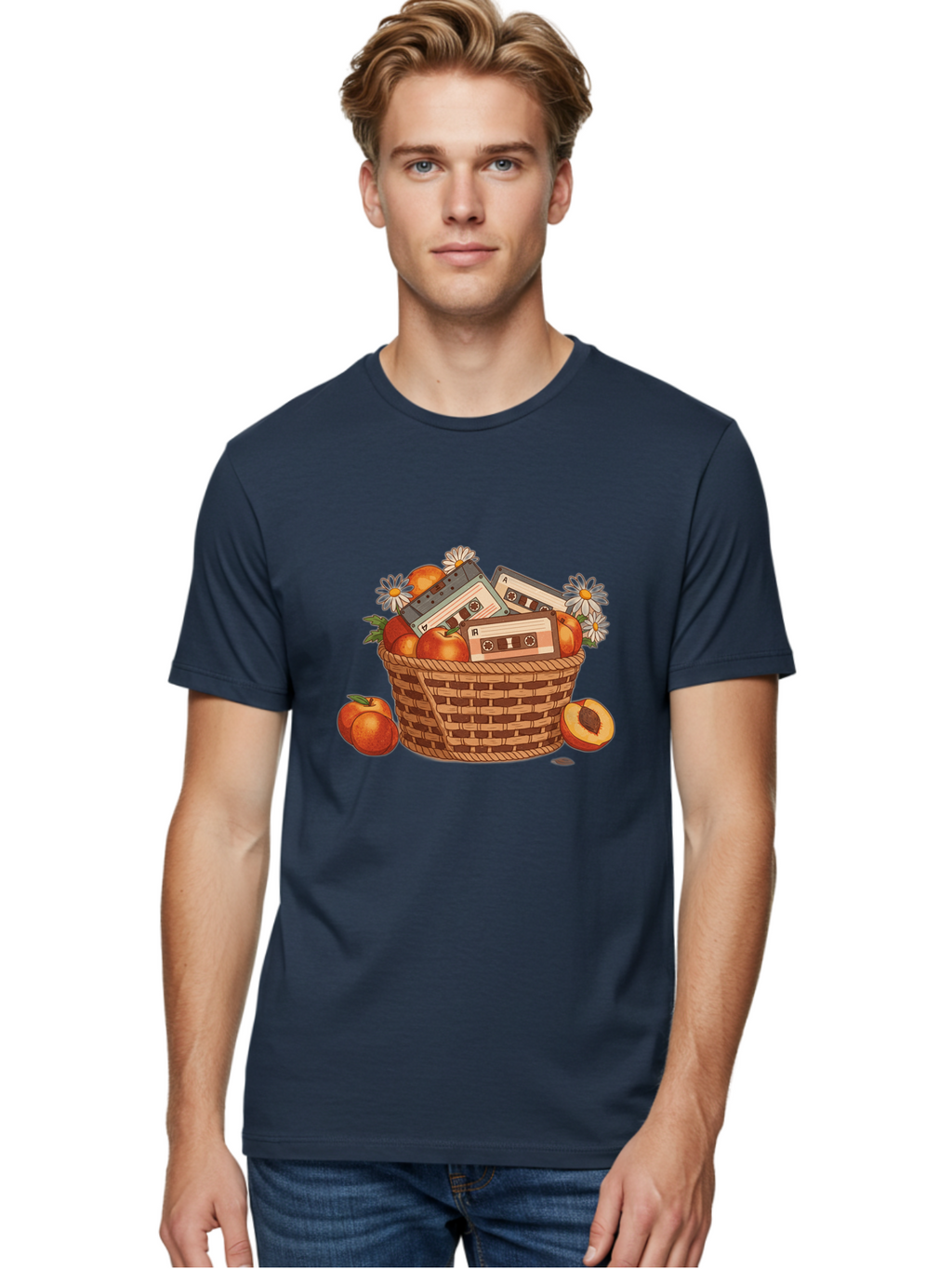Cassettes-And-Peaches Men'S Graphic Tee, 100% Cotton, Comfortable Casual Summer Wear, Machine Washable, Vintage Camera, Old Camera, Antique Camera, Black Camera, Classic Photography, Photography Equipment, Nostalgic Device, Film Camera, Bai615