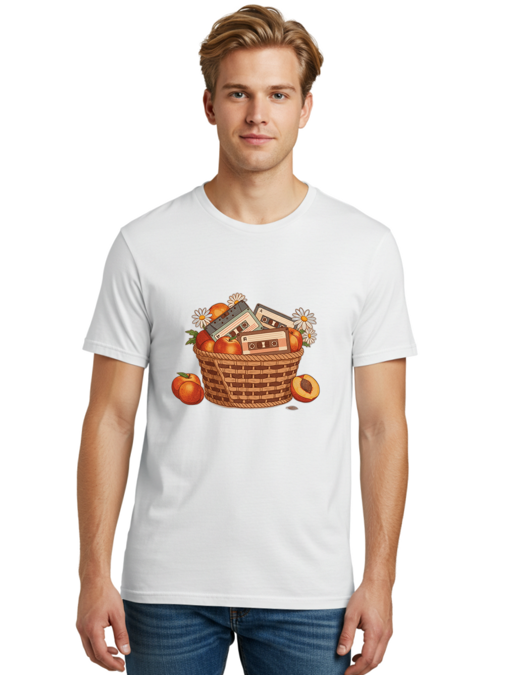 Cassettes-And-Peaches Men'S Graphic Tee, 100% Cotton, Comfortable Casual Summer Wear, Machine Washable, Vintage Camera, Old Camera, Antique Camera, Black Camera, Classic Photography, Photography Equipment, Nostalgic Device, Film Camera, Bai615