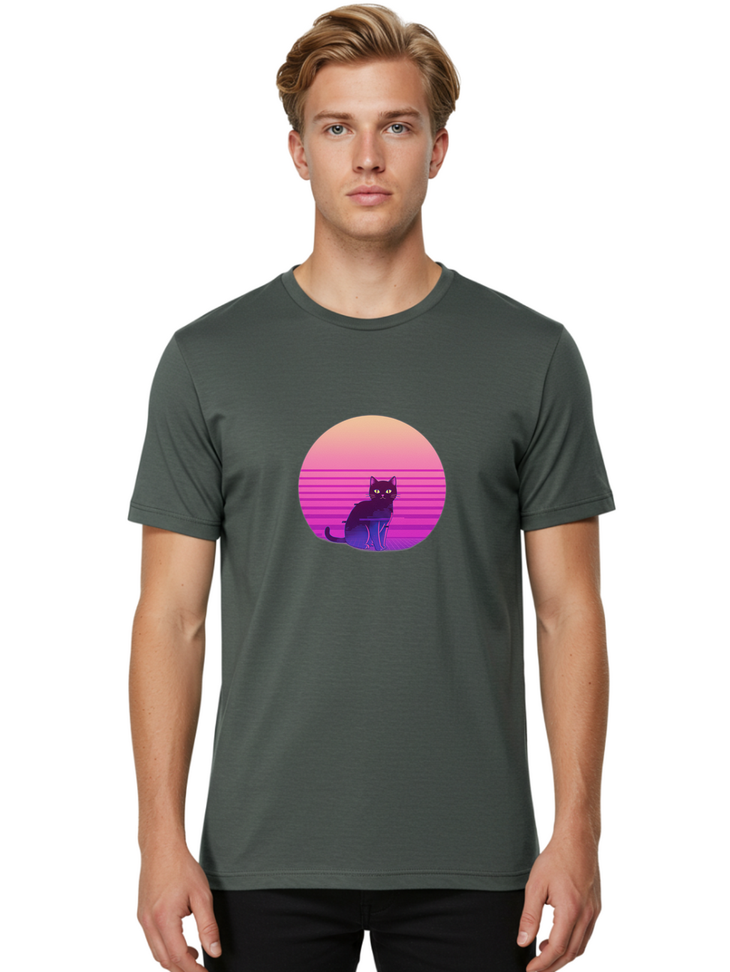 Cat-2 Men'S Graphic Tee, 100% Cotton, Comfortable Casual Summer Wear, Machine Washable, Vintage Camera, Old Camera, Antique Camera, Black Camera, Classic Photography, Photography Equipment, Nostalgic Device, Film Camera, Camera Art Bai617