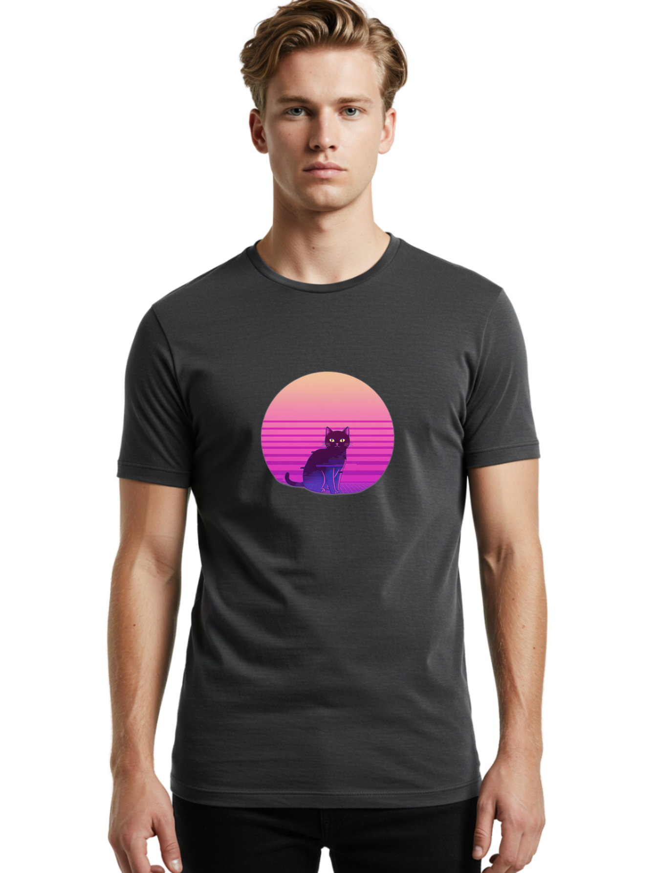 Cat-2 Men'S Graphic Tee, 100% Cotton, Comfortable Casual Summer Wear, Machine Washable, Vintage Camera, Old Camera, Antique Camera, Black Camera, Classic Photography, Photography Equipment, Nostalgic Device, Film Camera, Camera Art Bai617