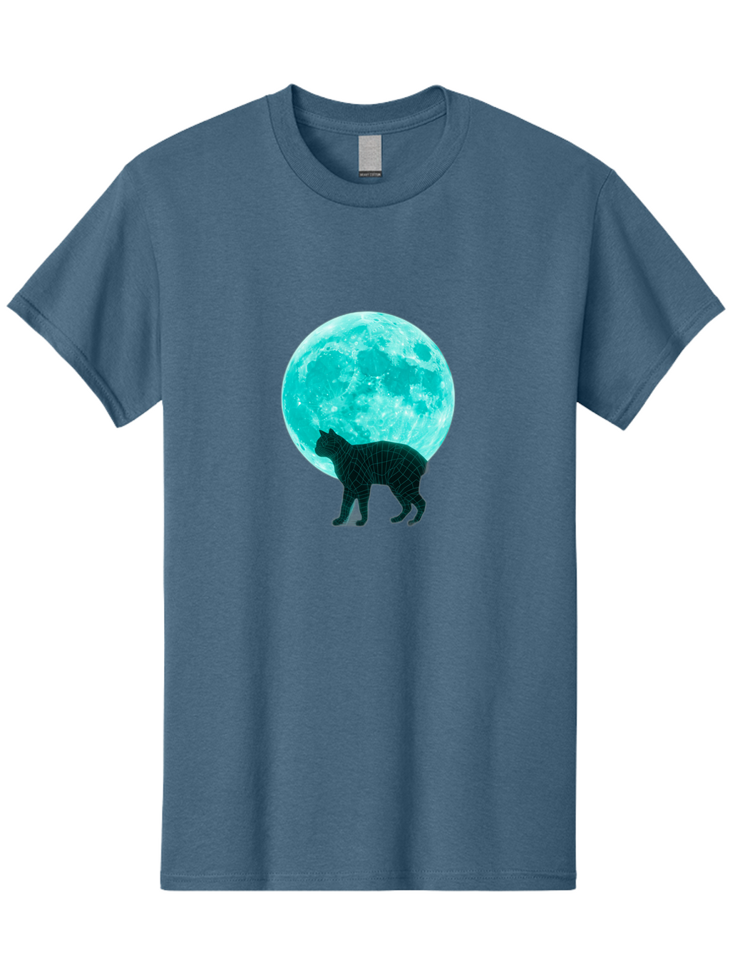Cat-And-Moon-2 Men'S Graphic Tee, 100% Cotton, Comfortable Casual Summer Wear, Machine Washable, Vintage Camera, Old Camera, Antique Camera, Black Camera, Classic Photography, Photography Equipment, Nostalgic Device, Film Camera, Camera Art Bai624