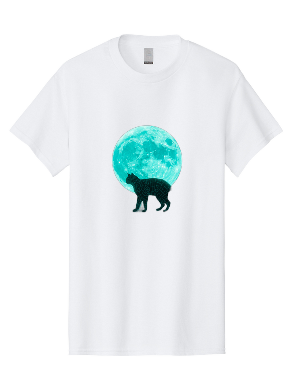 Cat-And-Moon-2 Men'S Graphic Tee, 100% Cotton, Comfortable Casual Summer Wear, Machine Washable, Vintage Camera, Old Camera, Antique Camera, Black Camera, Classic Photography, Photography Equipment, Nostalgic Device, Film Camera, Camera Art Bai624