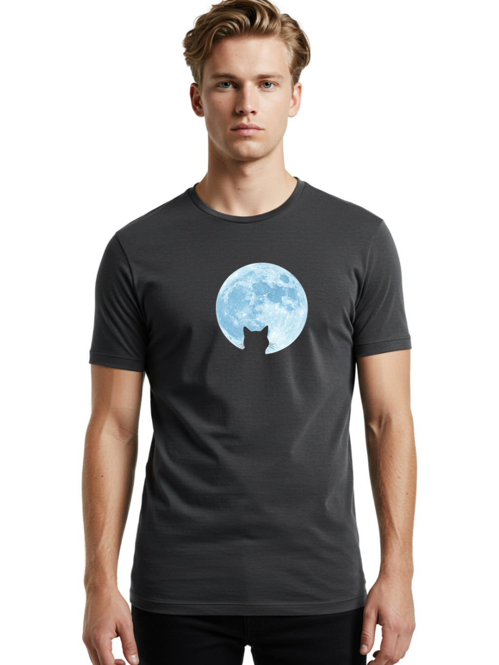 Cat-Moon Men'S Graphic Tee, 100% Cotton, Comfortable Casual Summer Wear, Machine Washable, Vintage Camera, Old Camera, Antique Camera, Black Camera, Classic Photography, Photography Equipment, Nostalgic Device, Film Camera, Camera Art Bai635