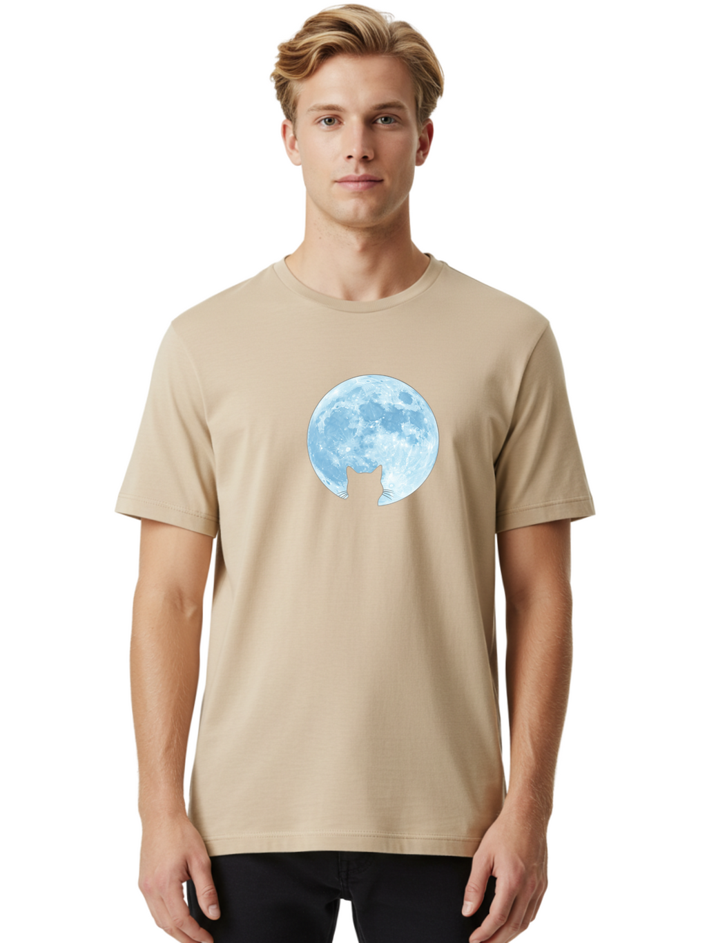 Cat-Moon Men'S Graphic Tee, 100% Cotton, Comfortable Casual Summer Wear, Machine Washable, Vintage Camera, Old Camera, Antique Camera, Black Camera, Classic Photography, Photography Equipment, Nostalgic Device, Film Camera, Camera Art Bai635