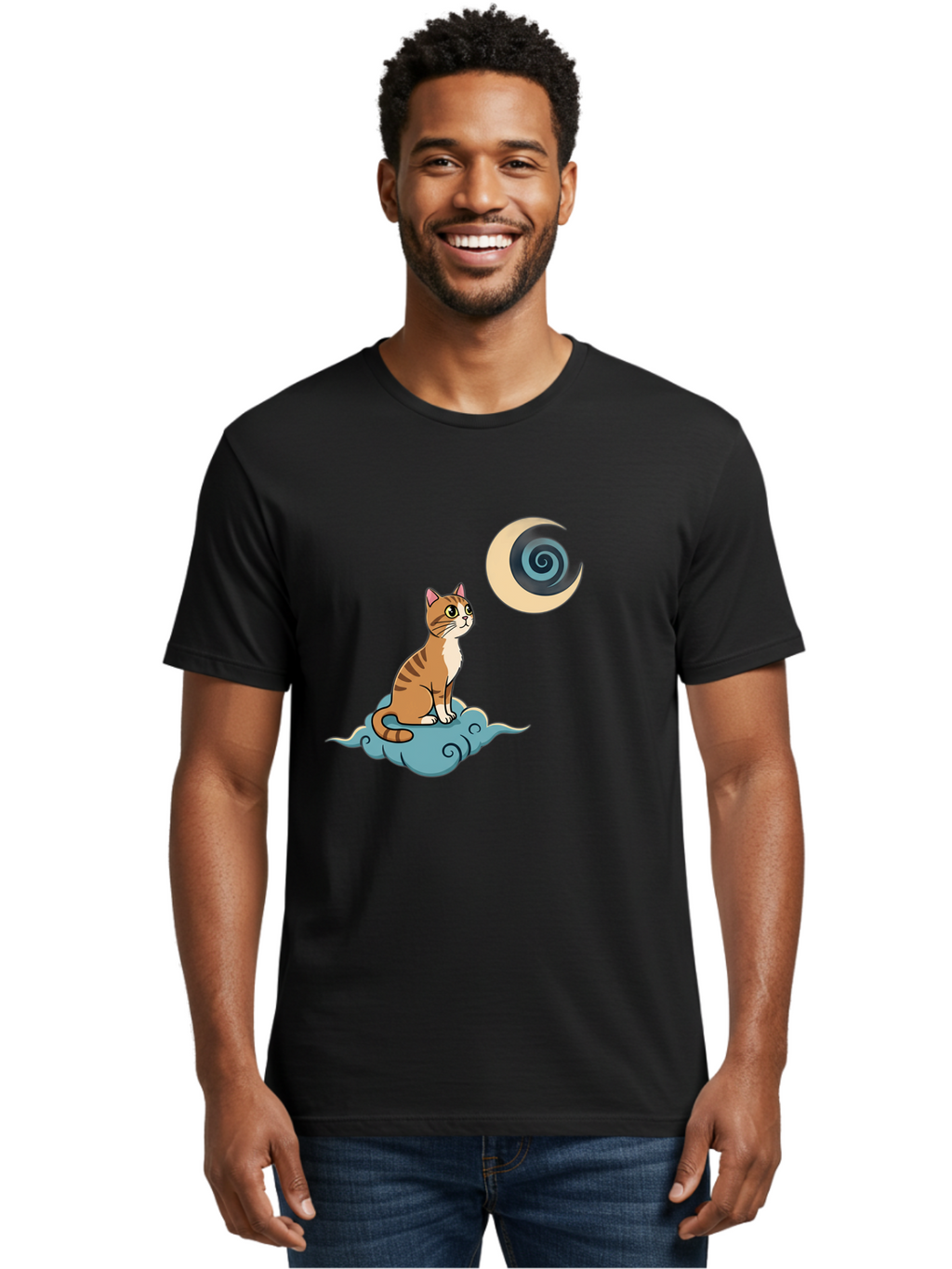 Cat-On-Cloud Men'S Graphic Tee, 100% Cotton, Comfortable Casual Summer Wear, Machine Washable, Vintage Camera, Old Camera, Antique Camera, Black Camera, Classic Photography, Photography Equipment, Nostalgic Device, Film Camera, Camera Art Bai636