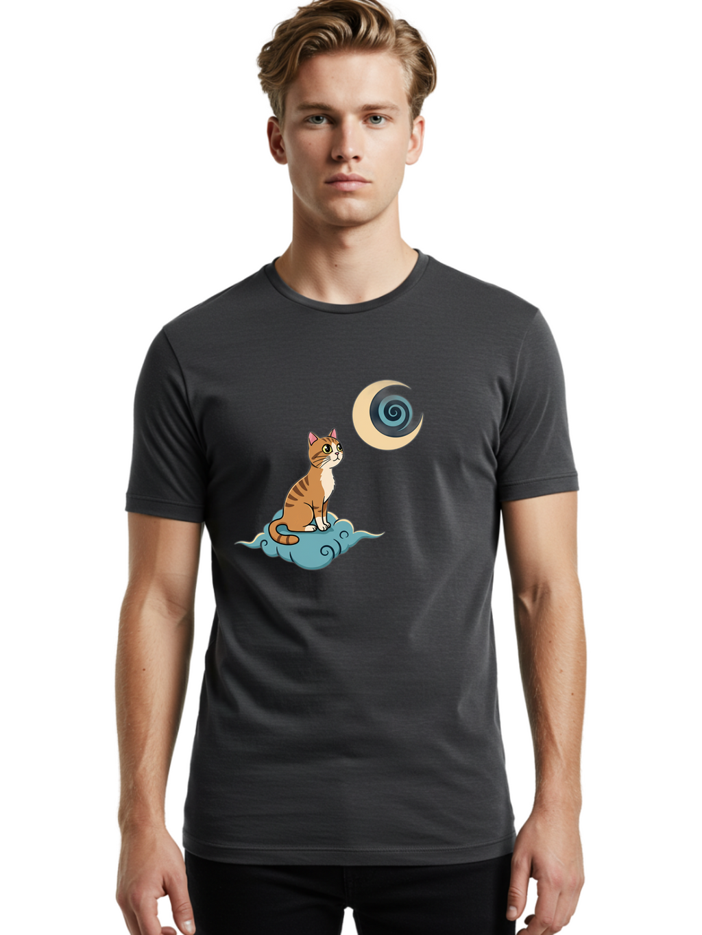 Cat-On-Cloud Men'S Graphic Tee, 100% Cotton, Comfortable Casual Summer Wear, Machine Washable, Vintage Camera, Old Camera, Antique Camera, Black Camera, Classic Photography, Photography Equipment, Nostalgic Device, Film Camera, Camera Art Bai636