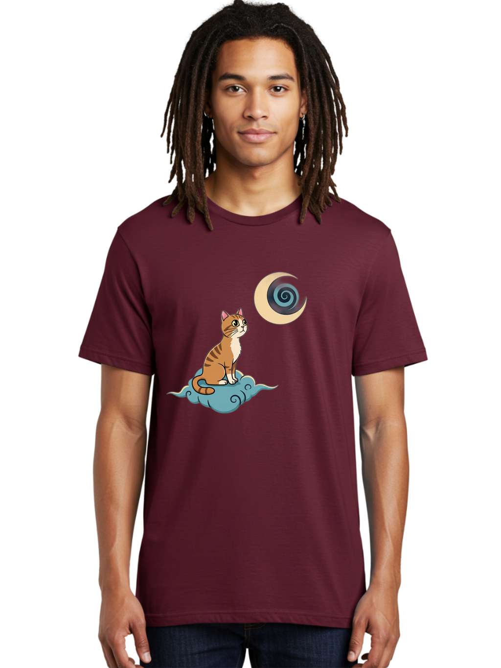 Cat-On-Cloud Men'S Graphic Tee, 100% Cotton, Comfortable Casual Summer Wear, Machine Washable, Vintage Camera, Old Camera, Antique Camera, Black Camera, Classic Photography, Photography Equipment, Nostalgic Device, Film Camera, Camera Art Bai636