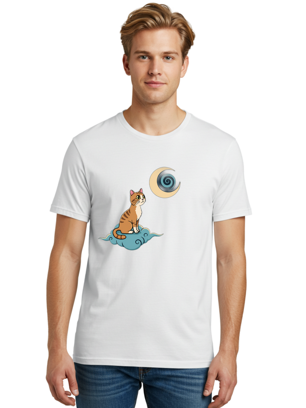 Cat-On-Cloud Men'S Graphic Tee, 100% Cotton, Comfortable Casual Summer Wear, Machine Washable, Vintage Camera, Old Camera, Antique Camera, Black Camera, Classic Photography, Photography Equipment, Nostalgic Device, Film Camera, Camera Art Bai636