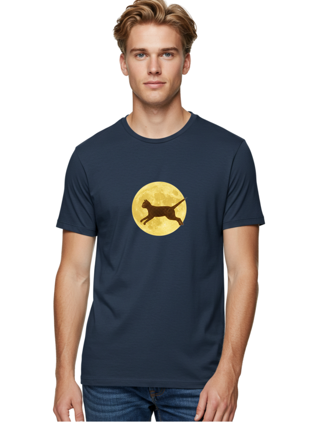 Cat-On-Moon Men'S Graphic Tee, 100% Cotton, Comfortable Casual Summer Wear, Machine Washable, Vintage Camera, Old Camera, Antique Camera, Black Camera, Classic Photography, Photography Equipment, Nostalgic Device, Film Camera, Camera Art Bai637