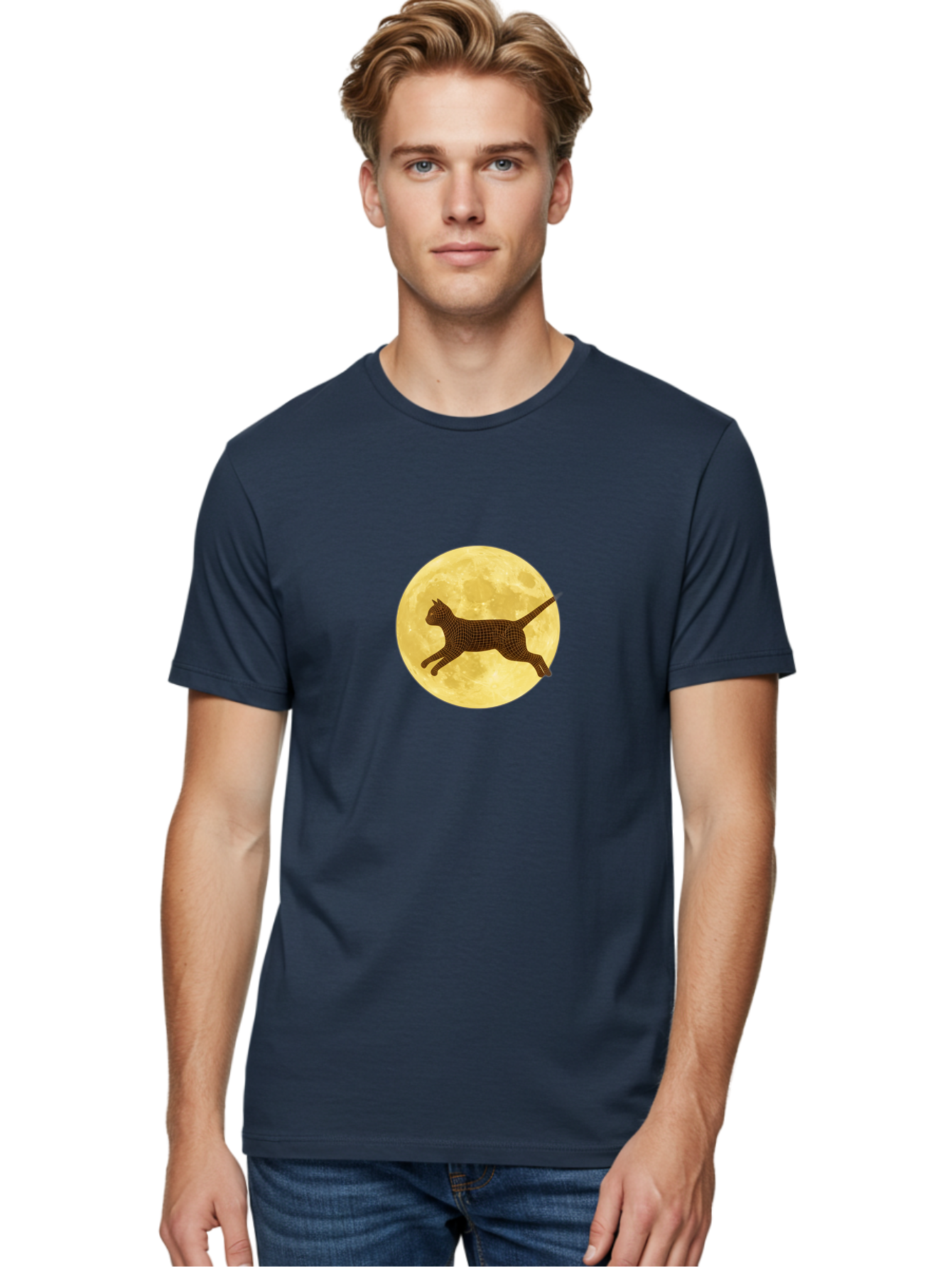 Cat-On-Moon Men'S Graphic Tee, 100% Cotton, Comfortable Casual Summer Wear, Machine Washable, Vintage Camera, Old Camera, Antique Camera, Black Camera, Classic Photography, Photography Equipment, Nostalgic Device, Film Camera, Camera Art Bai637
