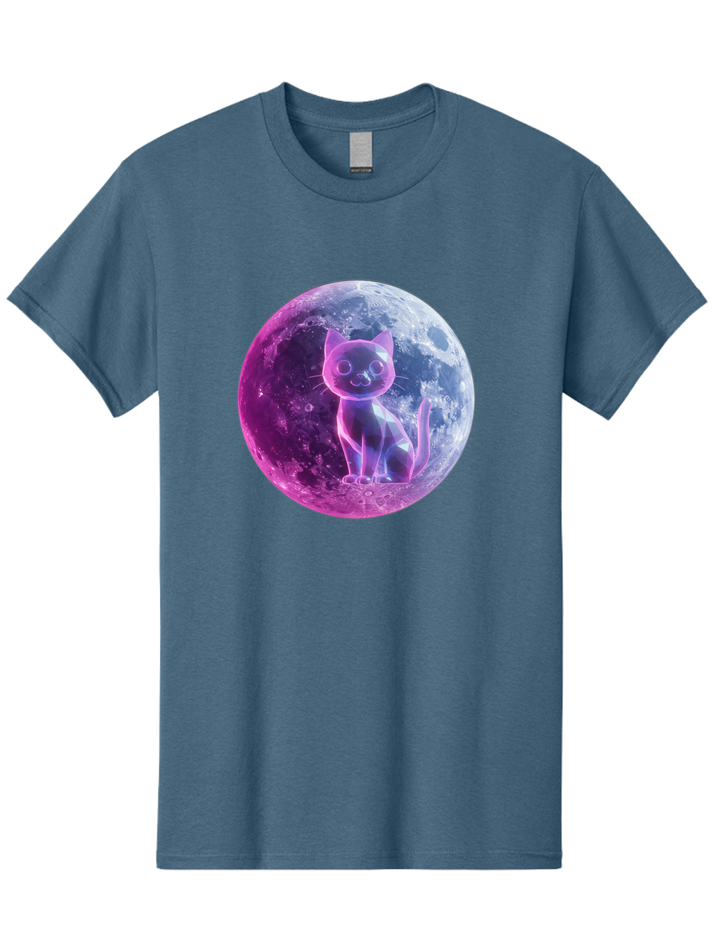 Cat-On-The-Moon-1 Men'S Graphic Tee, 100% Cotton, Comfortable Casual Summer Wear, Machine Washable, Vintage Camera, Old Camera, Antique Camera, Black Camera, Classic Photography, Photography Equipment, Nostalgic Device, Film Camera, Camera Art Bai638