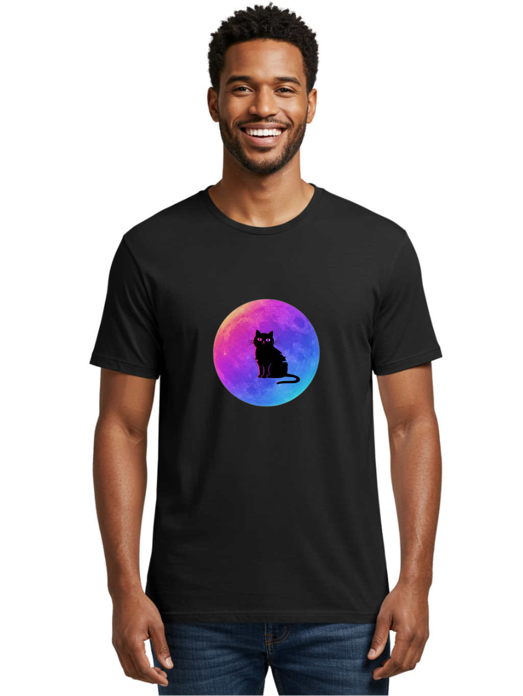 Cat-On-The-Moon Men'S Graphic Tee, 100% Cotton, Comfortable Casual Summer Wear, Machine Washable, Vintage Camera, Old Camera, Antique Camera, Black Camera, Classic Photography, Photography Equipment, Nostalgic Device, Film Camera, Camera Art Bai639