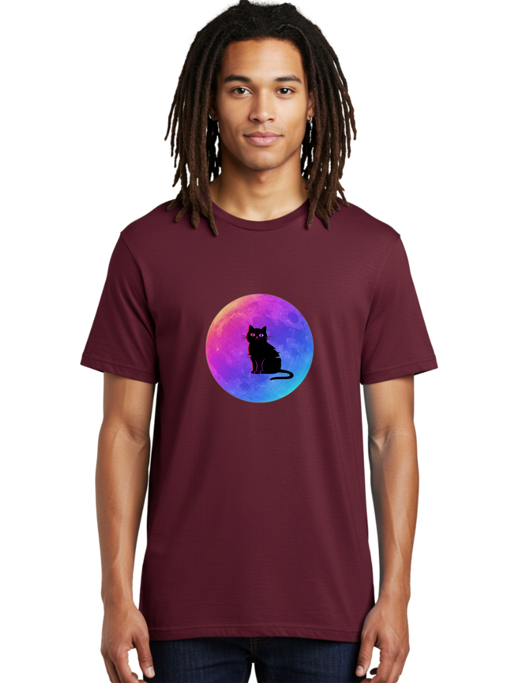 Cat-On-The-Moon Men'S Graphic Tee, 100% Cotton, Comfortable Casual Summer Wear, Machine Washable, Vintage Camera, Old Camera, Antique Camera, Black Camera, Classic Photography, Photography Equipment, Nostalgic Device, Film Camera, Camera Art Bai639