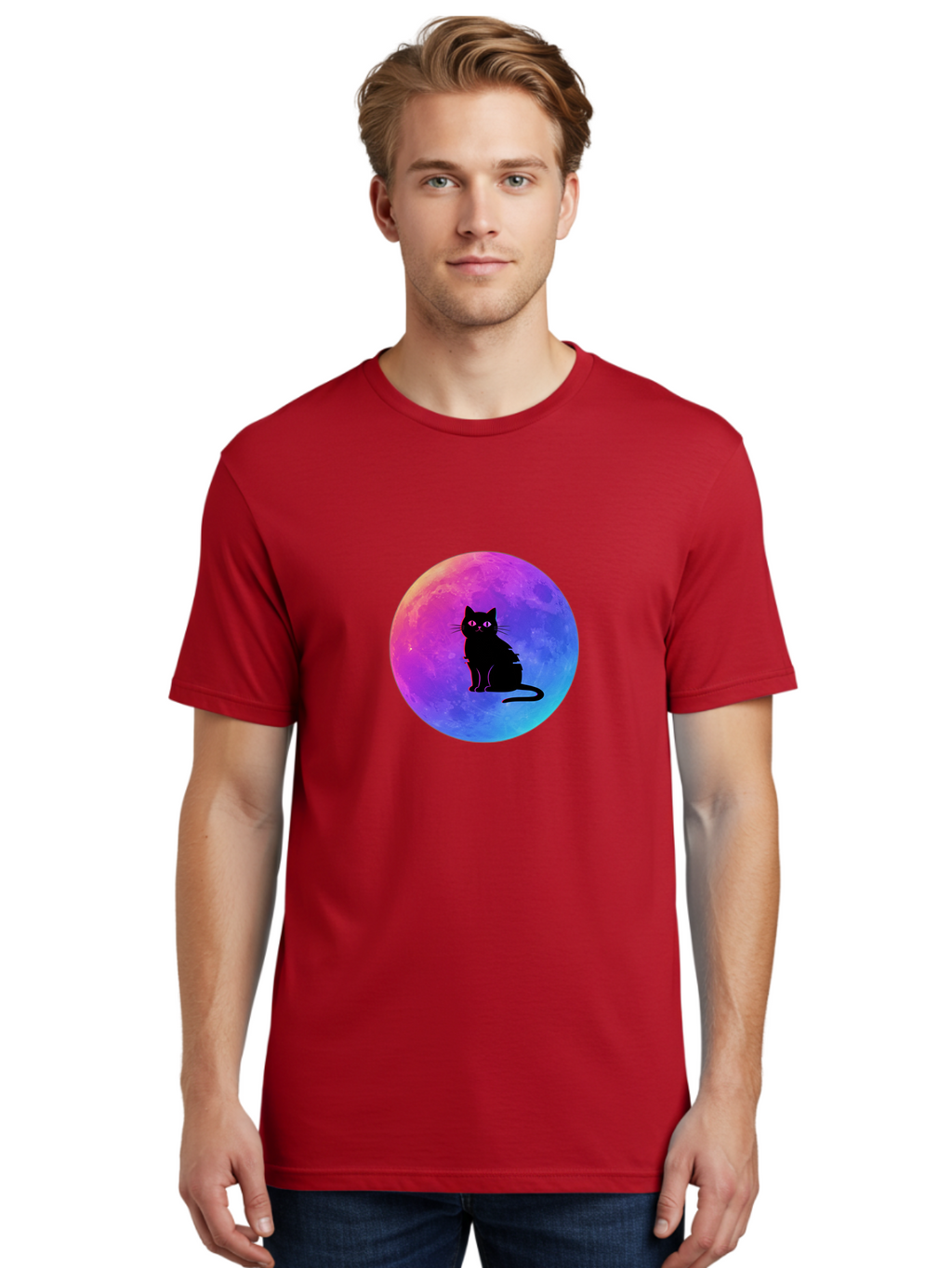 Cat-On-The-Moon Men'S Graphic Tee, 100% Cotton, Comfortable Casual Summer Wear, Machine Washable, Vintage Camera, Old Camera, Antique Camera, Black Camera, Classic Photography, Photography Equipment, Nostalgic Device, Film Camera, Camera Art Bai639