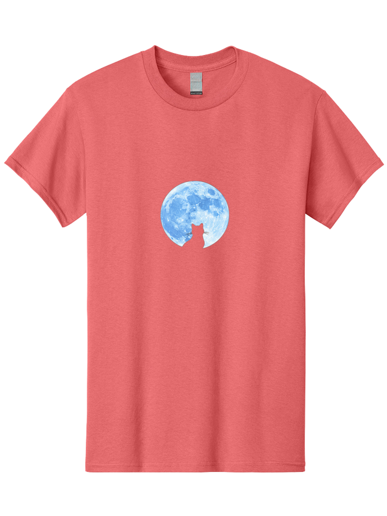 Cat-Silhouette-Moon-2 Men'S Graphic Tee, 100% Cotton, Comfortable Casual Summer Wear, Machine Washable, Vintage Camera, Old Camera, Antique Camera, Black Camera, Classic Photography, Photography Equipment, Nostalgic Device, Film Camera, Bai642
