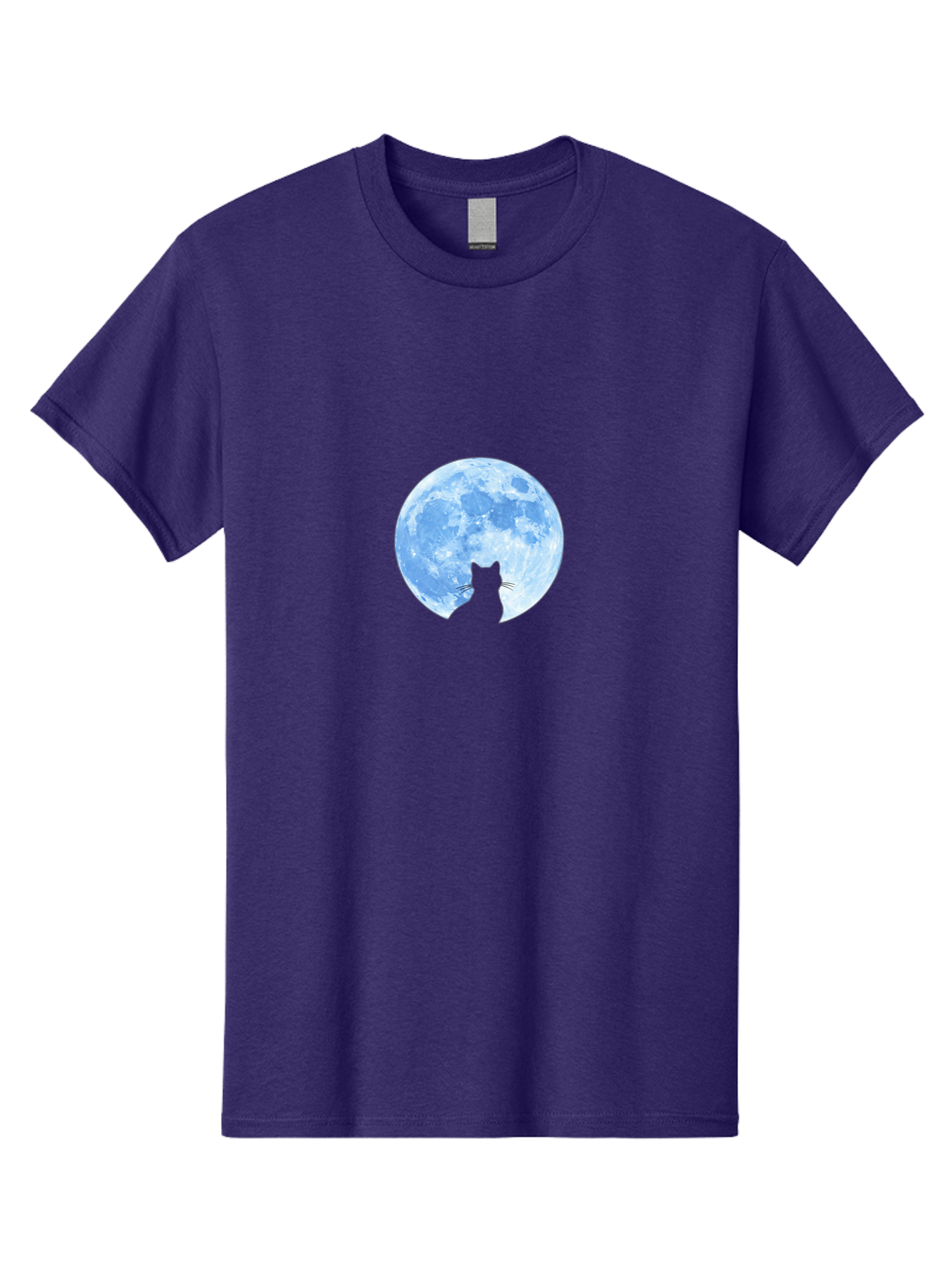 Cat-Silhouette-Moon-2 Men'S Graphic Tee, 100% Cotton, Comfortable Casual Summer Wear, Machine Washable, Vintage Camera, Old Camera, Antique Camera, Black Camera, Classic Photography, Photography Equipment, Nostalgic Device, Film Camera, Bai642