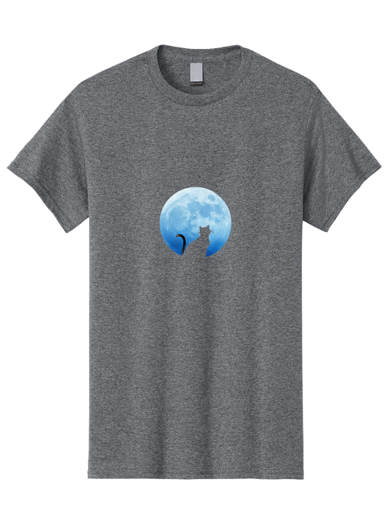 Cat-Silhouette-Moon Men'S Graphic Tee, 100% Cotton, Comfortable Casual Summer Wear, Machine Washable, Vintage Camera, Old Camera, Antique Camera, Black Camera, Classic Photography, Photography Equipment, Nostalgic Device, Film Camera, Bai643
