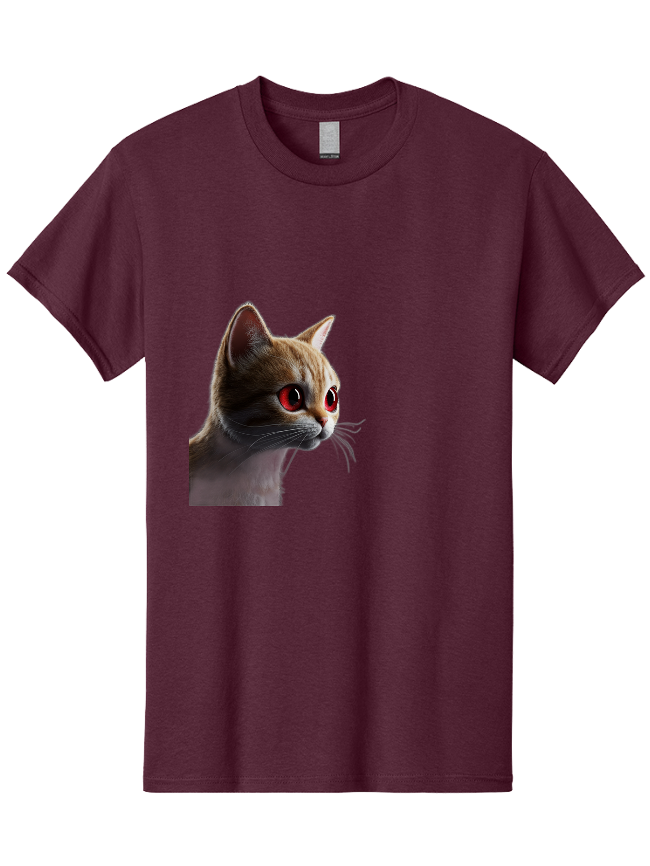 Cat-With-Red-Eyes Men'S Graphic Tee, 100% Cotton, Comfortable Casual Summer Wear, Machine Washable, Vintage Camera, Old Camera, Antique Camera, Black Camera, Classic Photography, Photography Equipment, Nostalgic Device, Film Camera, Camera Art Bai649