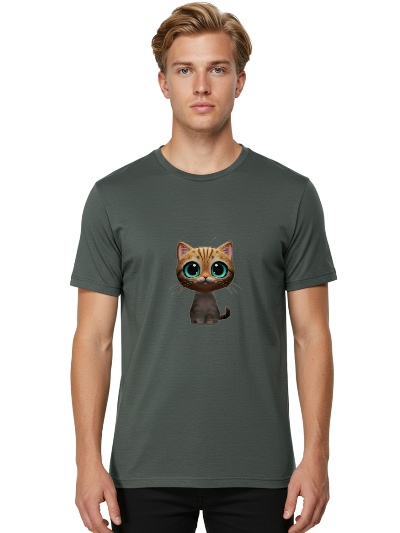 Cat Men'S Graphic Tee, 100% Cotton, Comfortable Casual Summer Wear, Machine Washable, Vintage Camera, Old Camera, Antique Camera, Black Camera, Classic Photography, Photography Equipment, Nostalgic Device, Film Camera, Camera Art Bai650