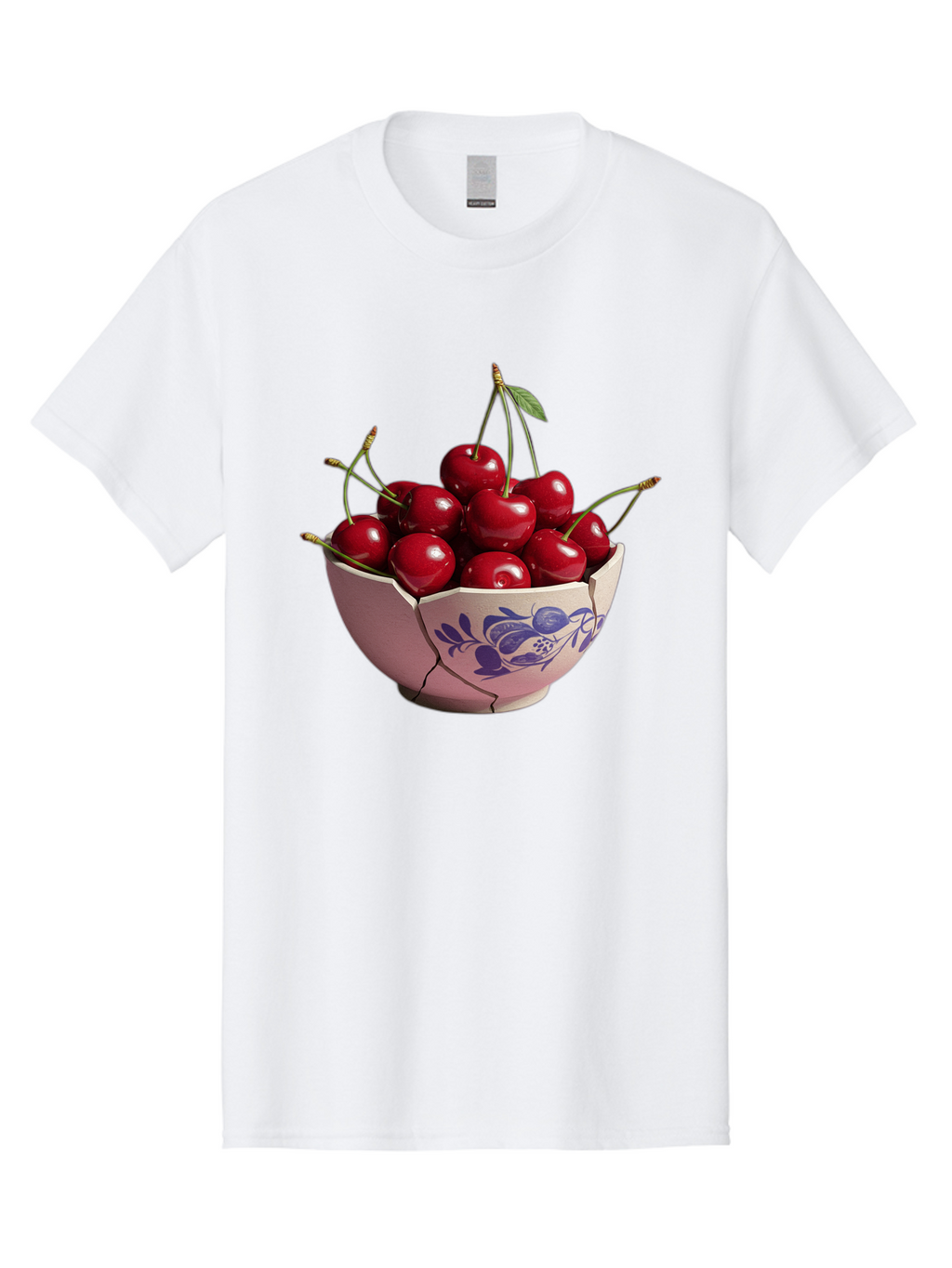 Ceramic-Bowl-With-Cherries-1 Men'S Graphic Tee, 100% Cotton, Comfortable Casual Summer Wear, Machine Washable, Vintage Camera, Old Camera, Antique Camera, Black Camera, Classic Photography, Photography Equipment, Nostalgic Device, Film Camera, Bai652