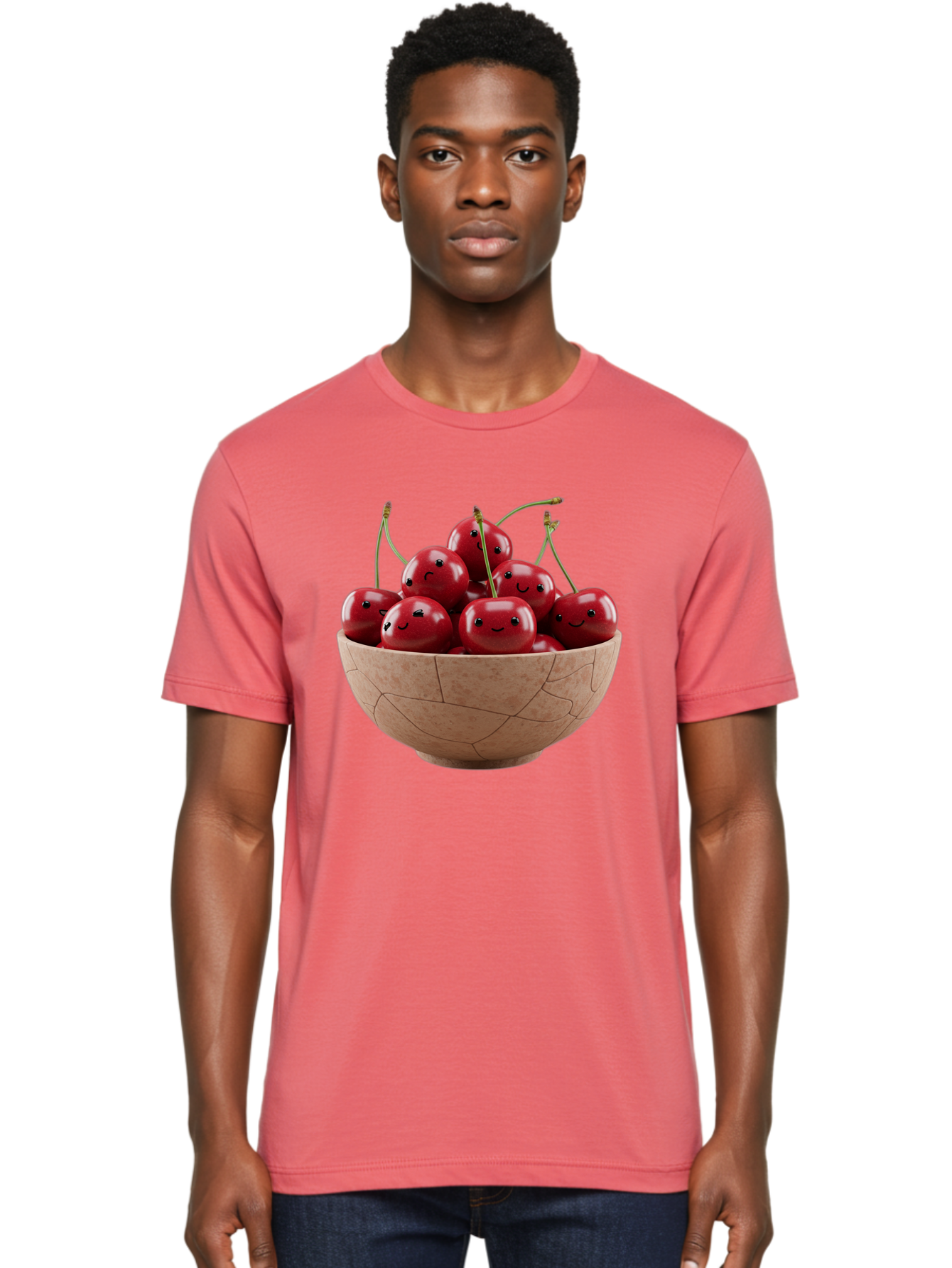 Cherries-1 Men'S Graphic Tee, 100% Cotton, Comfortable Casual Summer Wear, Machine Washable, Vintage Camera, Old Camera, Antique Camera, Black Camera, Classic Photography, Photography Equipment, Nostalgic Device, Film Camera, Camera Art Bai654
