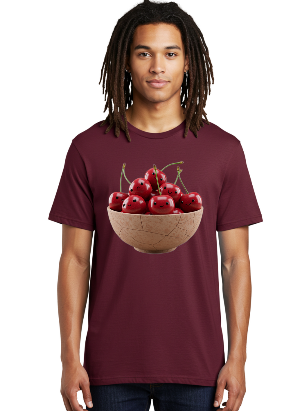 Cherries-1 Men'S Graphic Tee, 100% Cotton, Comfortable Casual Summer Wear, Machine Washable, Vintage Camera, Old Camera, Antique Camera, Black Camera, Classic Photography, Photography Equipment, Nostalgic Device, Film Camera, Camera Art Bai654