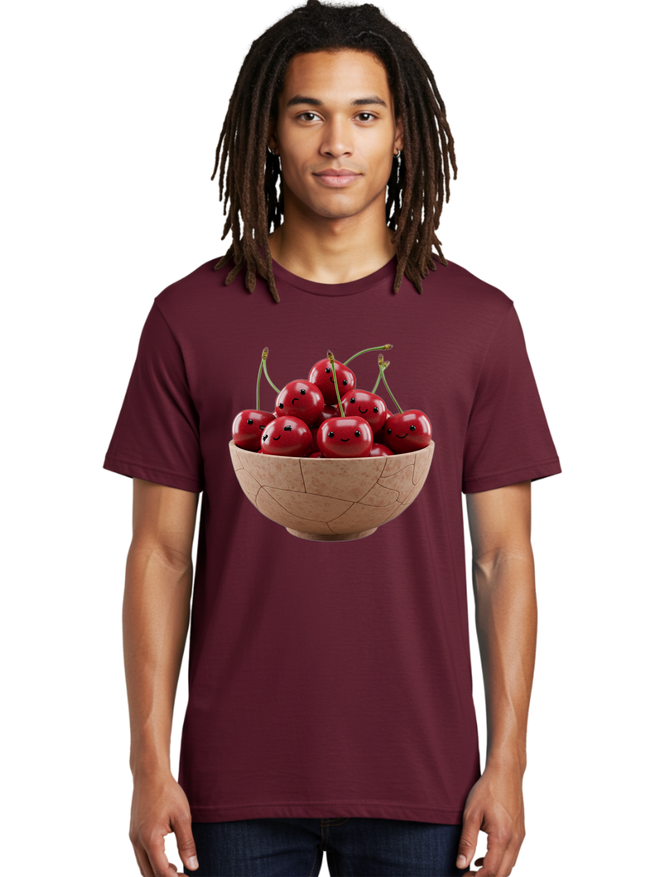Cherries-1 Men'S Graphic Tee, 100% Cotton, Comfortable Casual Summer Wear, Machine Washable, Vintage Camera, Old Camera, Antique Camera, Black Camera, Classic Photography, Photography Equipment, Nostalgic Device, Film Camera, Camera Art Bai654