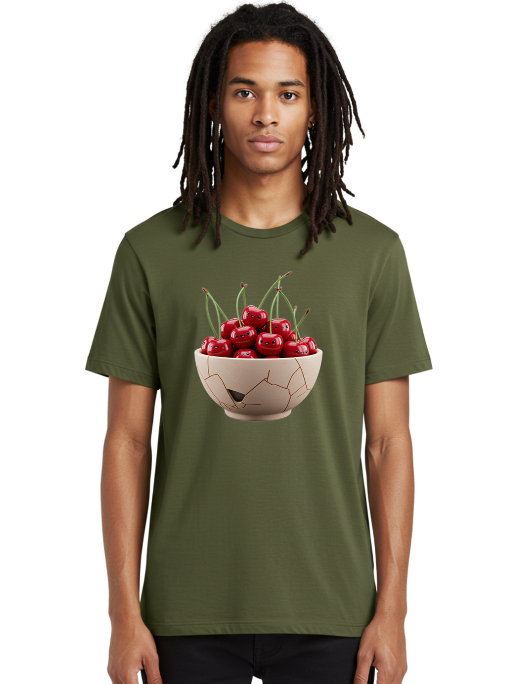 Cherries-3 Men'S Graphic Tee, 100% Cotton, Comfortable Casual Summer Wear, Machine Washable, Vintage Camera, Old Camera, Antique Camera, Black Camera, Classic Photography, Photography Equipment, Nostalgic Device, Film Camera, Camera Art Bai656