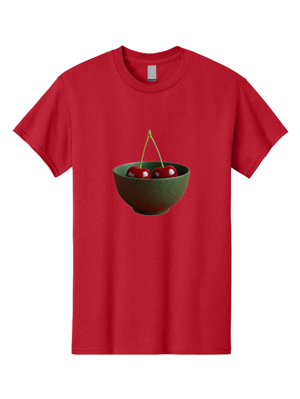 Cherries-Bowl Men'S Graphic Tee, 100% Cotton, Comfortable Casual Summer Wear, Machine Washable, Vintage Camera, Old Camera, Antique Camera, Black Camera, Classic Photography, Photography Equipment, Nostalgic Device, Film Camera, Camera Art Bai661