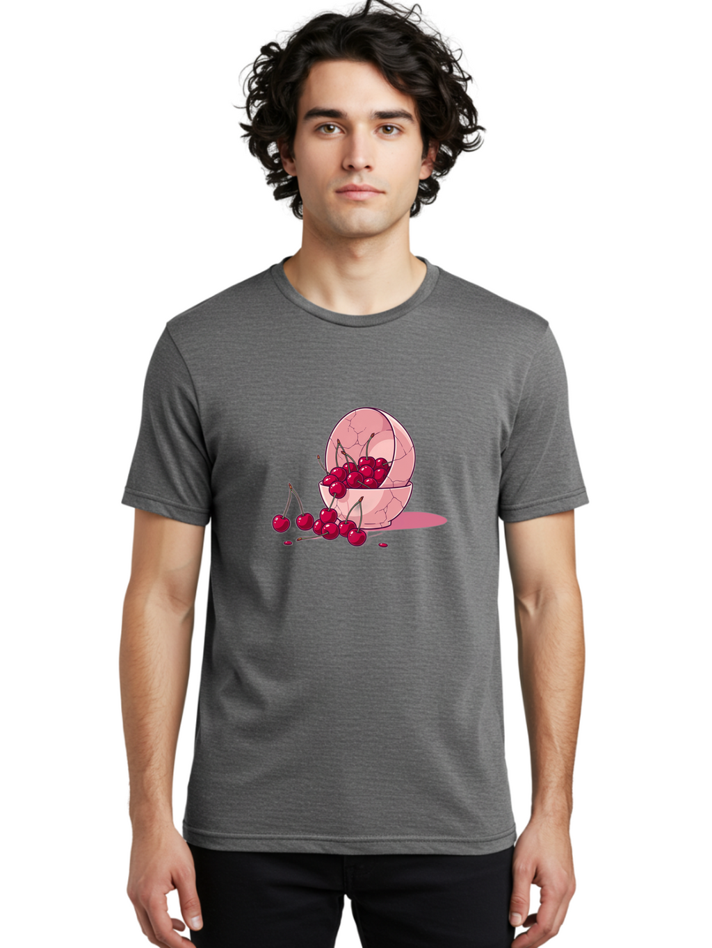 Cherries-Filling-Egg-Shell Men'S Graphic Tee, 100% Cotton, Comfortable Casual Summer Wear, Machine Washable, Vintage Camera, Old Camera, Antique Camera, Black Camera, Classic Photography, Photography Equipment, Nostalgic Device, Film Camera, Bai662