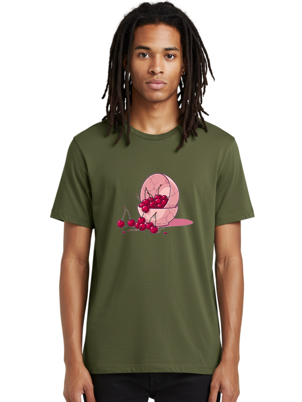 Cherries-Filling-Egg-Shell Men'S Graphic Tee, 100% Cotton, Comfortable Casual Summer Wear, Machine Washable, Vintage Camera, Old Camera, Antique Camera, Black Camera, Classic Photography, Photography Equipment, Nostalgic Device, Film Camera, Bai662