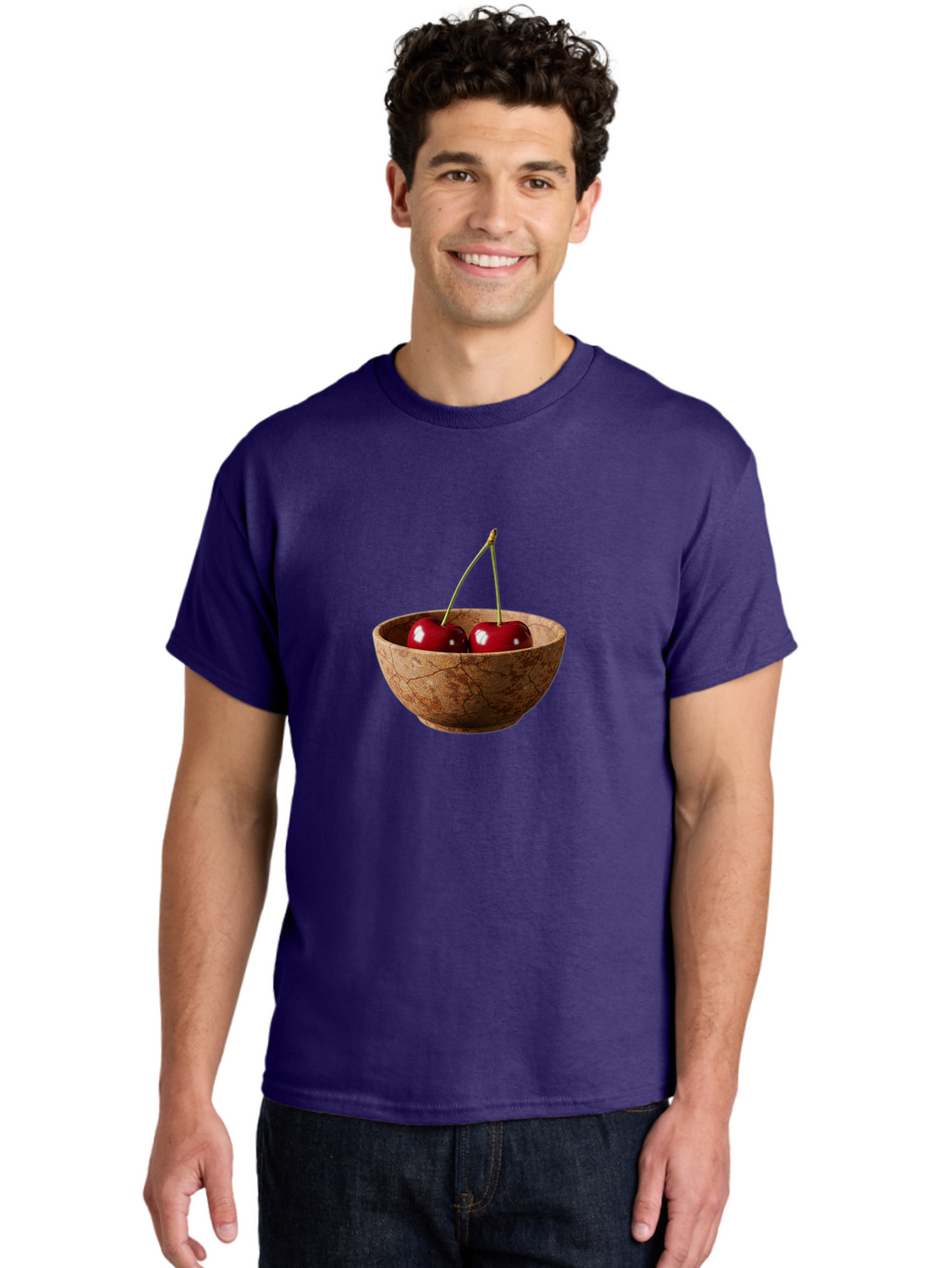Cherries-In-A-Bowl Men'S Graphic Tee, 100% Cotton, Comfortable Casual Summer Wear, Machine Washable, Vintage Camera, Old Camera, Antique Camera, Black Camera, Classic Photography, Photography Equipment, Nostalgic Device, Film Camera, Bai666