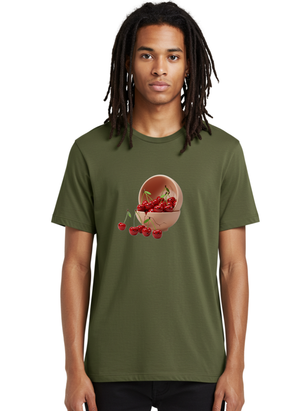 Cherries-In-A-Broken-Bowl Men'S Graphic Tee, 100% Cotton, Comfortable Casual Summer Wear, Machine Washable, Vintage Camera, Old Camera, Antique Camera, Black Camera, Classic Photography, Photography Equipment, Nostalgic Device, Film Camera, Bai667