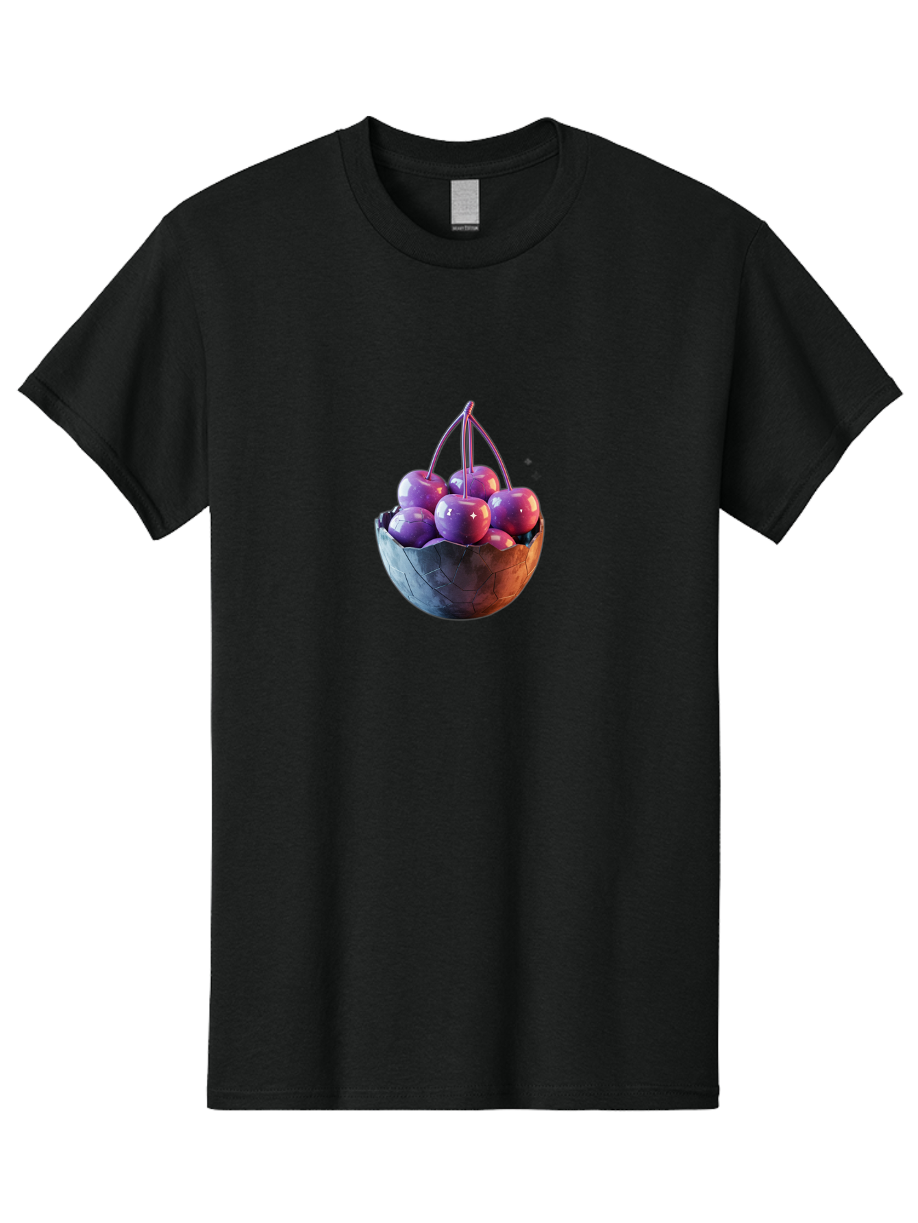 Cherries-In-Basket-1 Men'S Graphic Tee, 100% Cotton, Comfortable Casual Summer Wear, Machine Washable, Vintage Camera, Old Camera, Antique Camera, Black Camera, Classic Photography, Photography Equipment, Nostalgic Device, Film Camera, Bai671