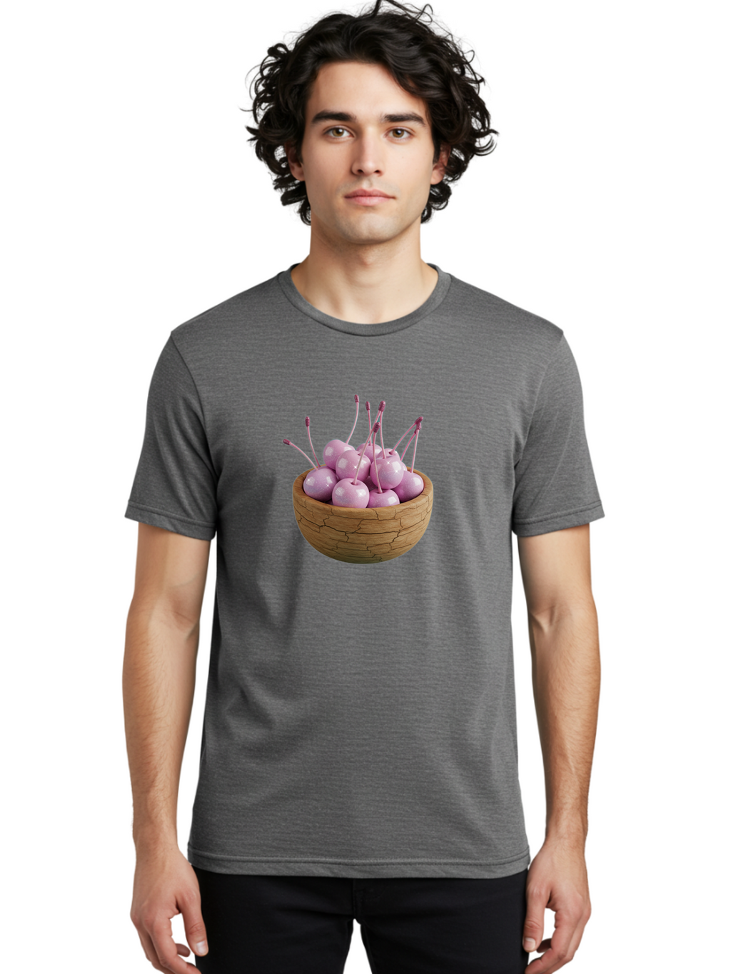 Cherries-In-Basket Men'S Graphic Tee, 100% Cotton, Comfortable Casual Summer Wear, Machine Washable, Vintage Camera, Old Camera, Antique Camera, Black Camera, Classic Photography, Photography Equipment, Nostalgic Device, Film Camera, Bai672