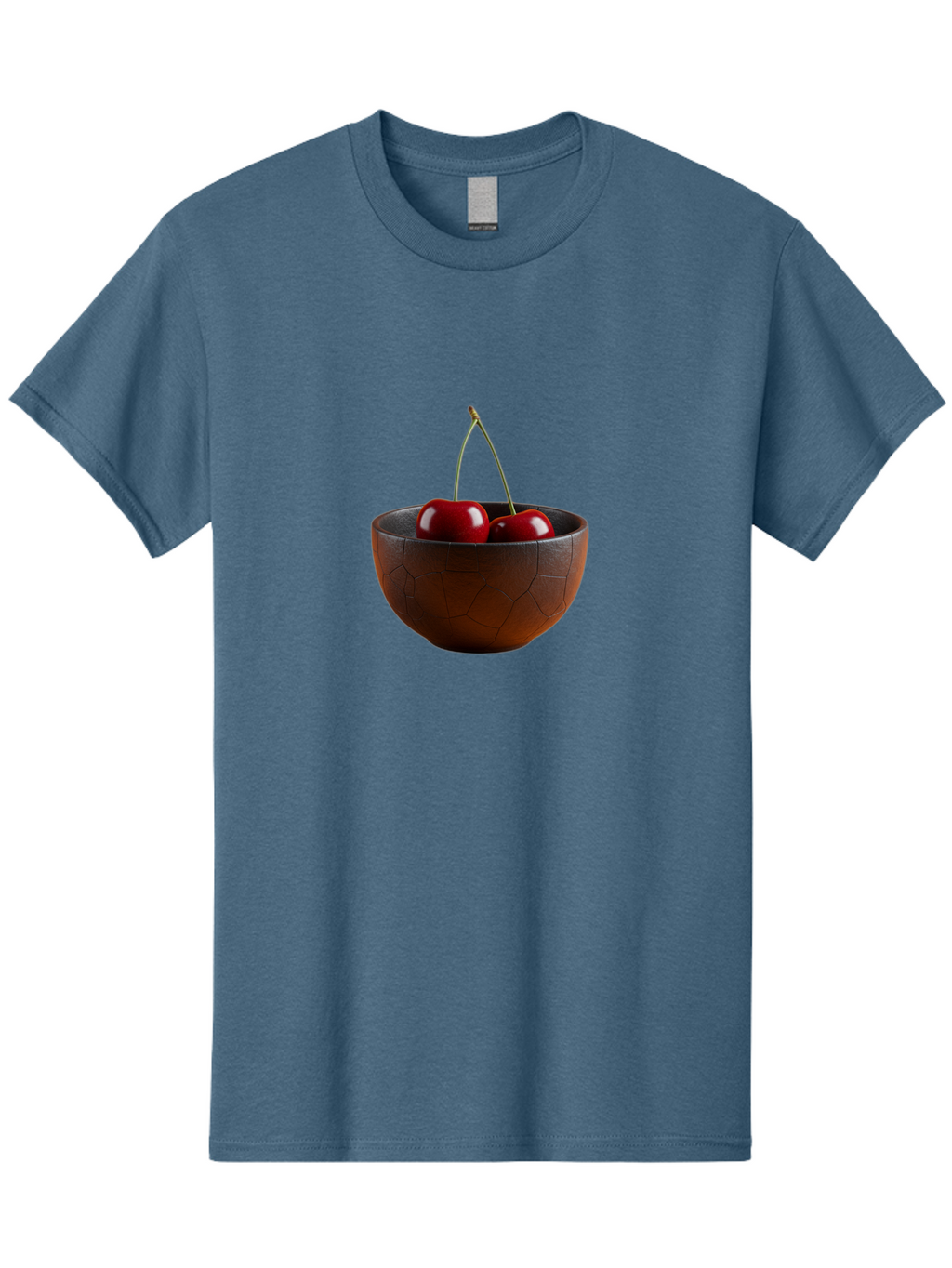 Cherries-In-Bowl-1 Men'S Graphic Tee, 100% Cotton, Comfortable Casual Summer Wear, Machine Washable, Vintage Camera, Old Camera, Antique Camera, Black Camera, Classic Photography, Photography Equipment, Nostalgic Device, Film Camera, Bai673