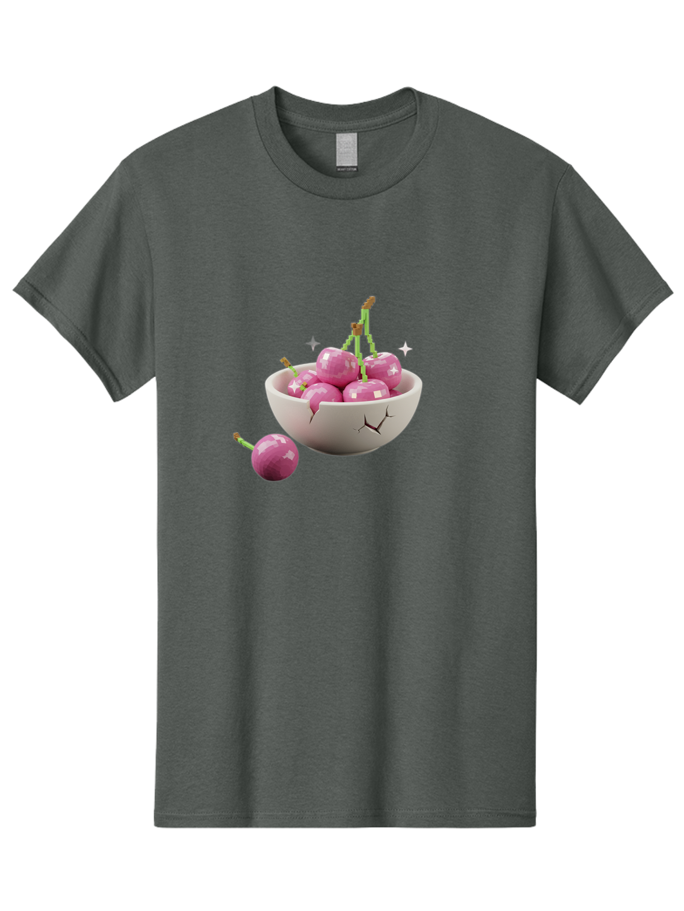 Cherries-In-Bowl-10 Men'S Graphic Tee, 100% Cotton, Comfortable Casual Summer Wear, Machine Washable, Vintage Camera, Old Camera, Antique Camera, Black Camera, Classic Photography, Photography Equipment, Nostalgic Device, Film Camera, Bai674
