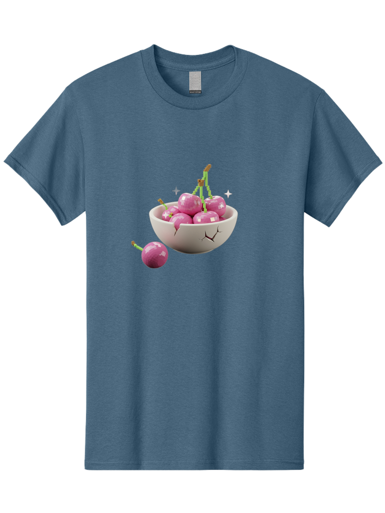 Cherries-In-Bowl-10 Men'S Graphic Tee, 100% Cotton, Comfortable Casual Summer Wear, Machine Washable, Vintage Camera, Old Camera, Antique Camera, Black Camera, Classic Photography, Photography Equipment, Nostalgic Device, Film Camera, Bai674