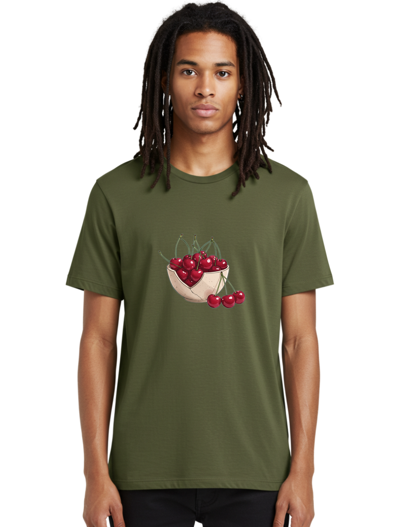 Cherries-In-Bowl-13 Men'S Graphic Tee, 100% Cotton, Comfortable Casual Summer Wear, Machine Washable, Vintage Camera, Old Camera, Antique Camera, Black Camera, Classic Photography, Photography Equipment, Nostalgic Device, Film Camera, Bai677