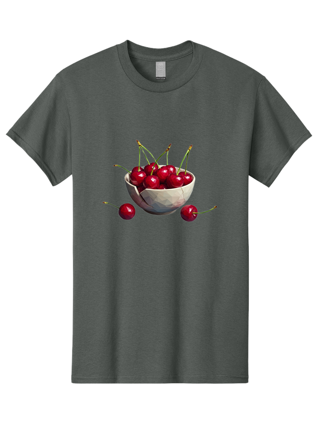 Cherries-In-Bowl-15 Men'S Graphic Tee, 100% Cotton, Comfortable Casual Summer Wear, Machine Washable, Vintage Camera, Old Camera, Antique Camera, Black Camera, Classic Photography, Photography Equipment, Nostalgic Device, Film Camera, Bai679